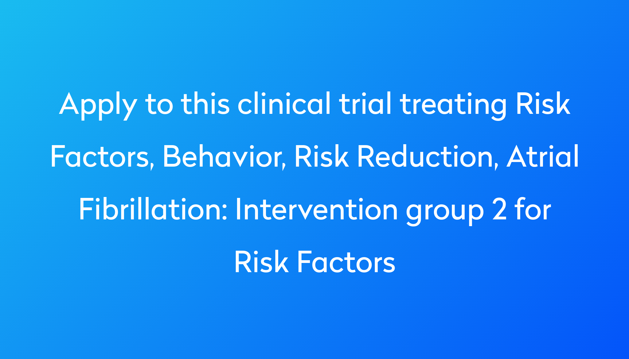 Other Term For Risk Factors